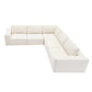 Modern Modular Low Profile Square Arm Corner Sectional Sofa (116")