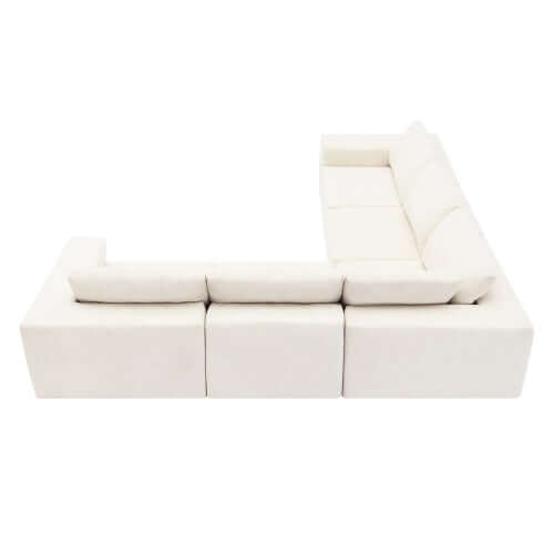 Modern Modular Low Profile Corner Sectional Sofa 116"