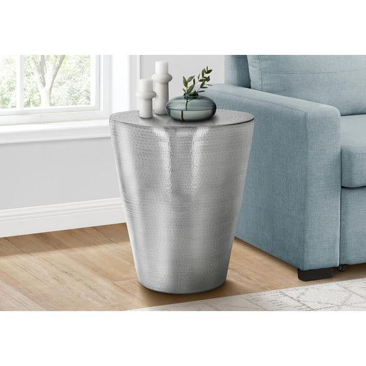 Hammered Metal Accent End Table Cone Shape (3 Colors)