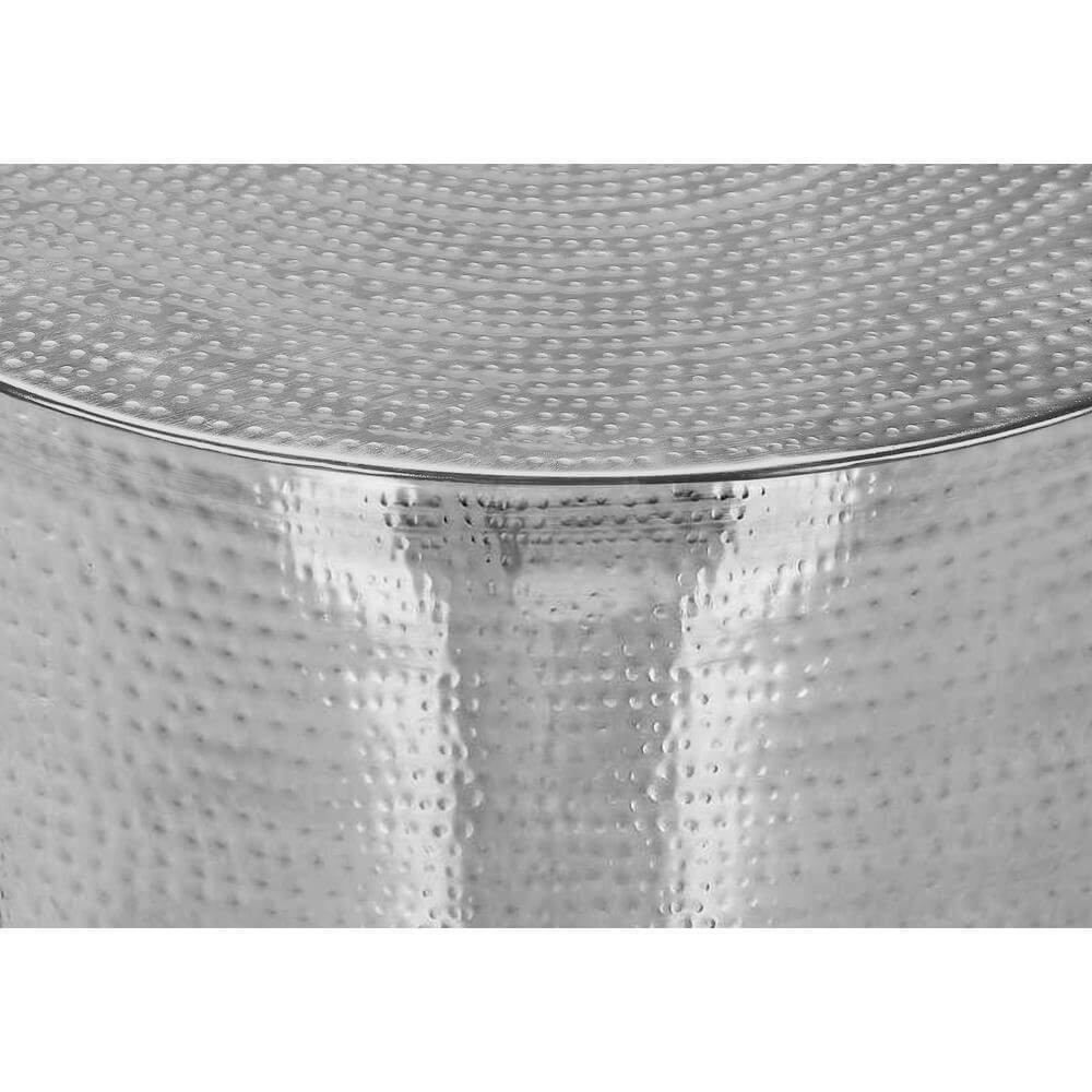 Hammered Metal Modern Round Cone Accent End Table (3 Colors)