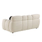 Modern Marshmallow Tufted Boucle Fabric Sofa