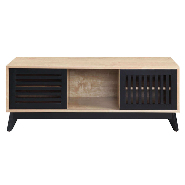 Gamaliel Solid Wood TV Stand Console, Oak & Espresso Finish 47 - Revel Sofa 