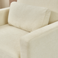 Modern Chenille Fabric Upholstered Armchair (4 Colors)