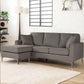 Modern Fabric Sofa & Reversible Chaise - Dark Gray 78" - Revel Sofa 