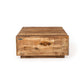 Rough Mango Wood Block Coffee Table - Revel Sofa 