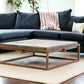 Square Concrete Top & Metal Frame Coffee Table (44")