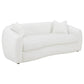 Isabella Modern Soft Boucle Fabric Tight Back Sofa in White 90"