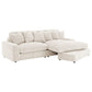 Blaine Corduroy Reversible Chaise Sofa Sectional (2 Colors)