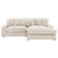 Blaine Corduroy Reversible Chaise Sofa Sectional (2 Colors)