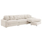 Blaine Corduroy Reversible Chaise Sofa Sectional (2 Colors)