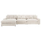 Blaine Corduroy Reversible Chaise Sofa Sectional (2 Colors)