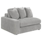 Blaine Modern Corduroy Fabric Reversible Chaise Sofa Sectional 105"