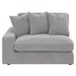 Blaine Modern Corduroy Fabric Reversible Chaise Sofa Sectional 105"