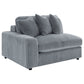 Blaine Corduroy Reversible Chaise Sofa Sectional (2 Colors)