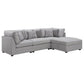 Cambria Modern Modular Fabric Sectional Sofa in Gray (Various Size Options)