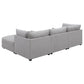 Cambria Modern Modular Fabric Sectional Sofa in Gray (Various Size Options)