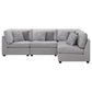 Cambria Modern Modular Fabric Sectional Sofa in Gray (Various Size Options)