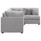 Cambria Modern Modular Fabric Sectional Sofa in Gray (Various Size Options)