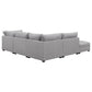 Cambria Modern Modular Fabric Sectional Sofa in Gray (Various Size Options)