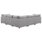 Cambria Modern Modular Fabric Sectional Sofa in Gray (Various Size Options)