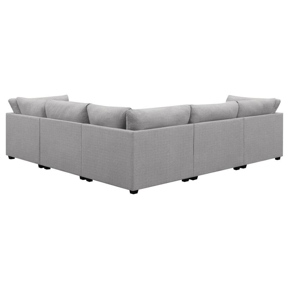 Cambria Modern Modular Fabric Sectional Sofa in Gray (Various Size Options)