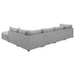 Cambria Modern Modular Fabric Sectional Sofa in Gray (Various Size Options)