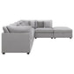 Cambria Modern Modular Fabric Sectional Sofa in Gray (Various Size Options)