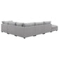 Cambria Modern Modular Fabric Sectional Sofa in Gray (Various Size Options)