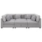 Cambria Modern Modular Fabric Sectional Sofa in Gray (Various Size Options)