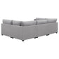 Cambria Modern Modular Fabric Sectional Sofa in Gray (Various Size Options)