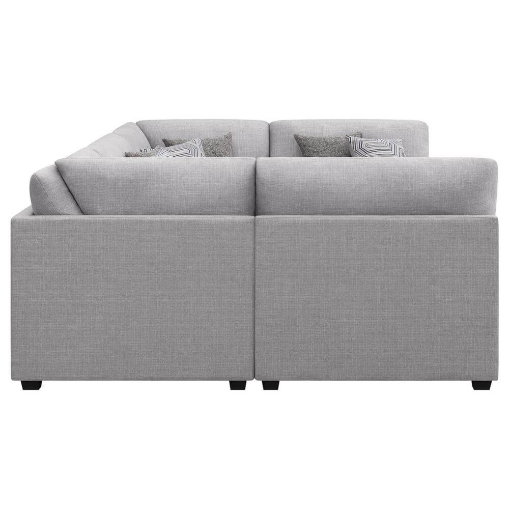 Cambria Modern Modular Fabric Sectional Sofa in Gray (Various Size Options)