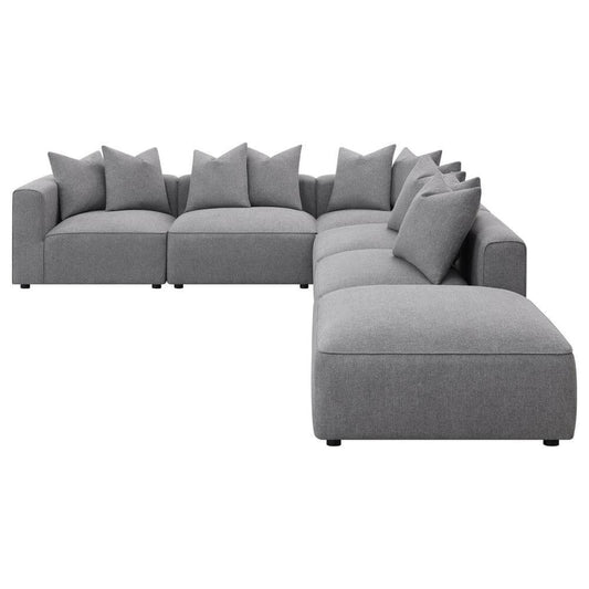 Jennifer Gray Modern Modular Corner Sofa Sectional 154"