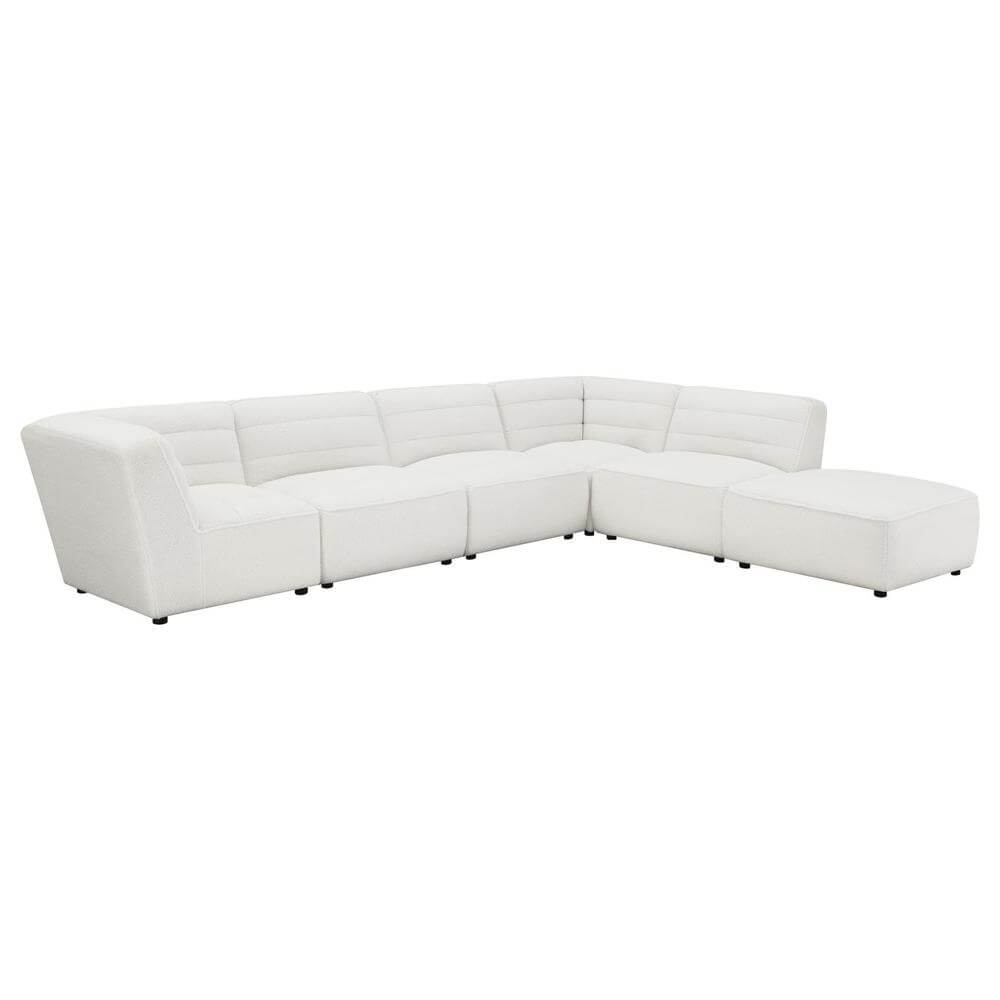 Sunny 6 Piece Upholstered Modular Sectional (2 colors)