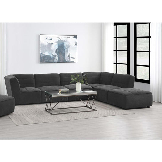 Sunny 6 Piece Upholstered Modular Sectional (2 colors)