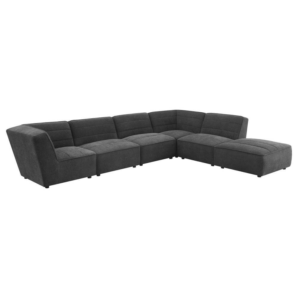 Sunny 6 Piece Upholstered Modular Sectional (2 colors)