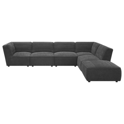 Sunny 6 Piece Upholstered Modular Sectional (2 colors)