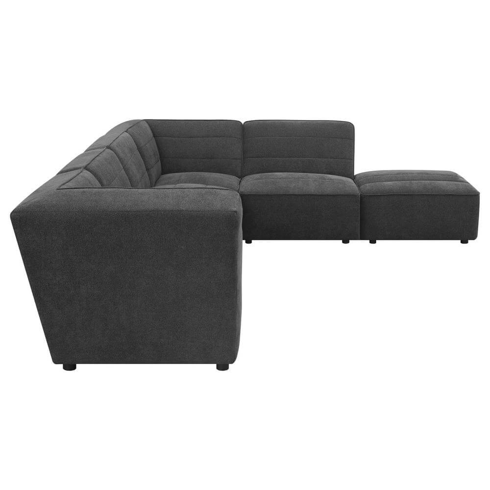 Sunny 6 Piece Upholstered Modular Sectional (2 colors)