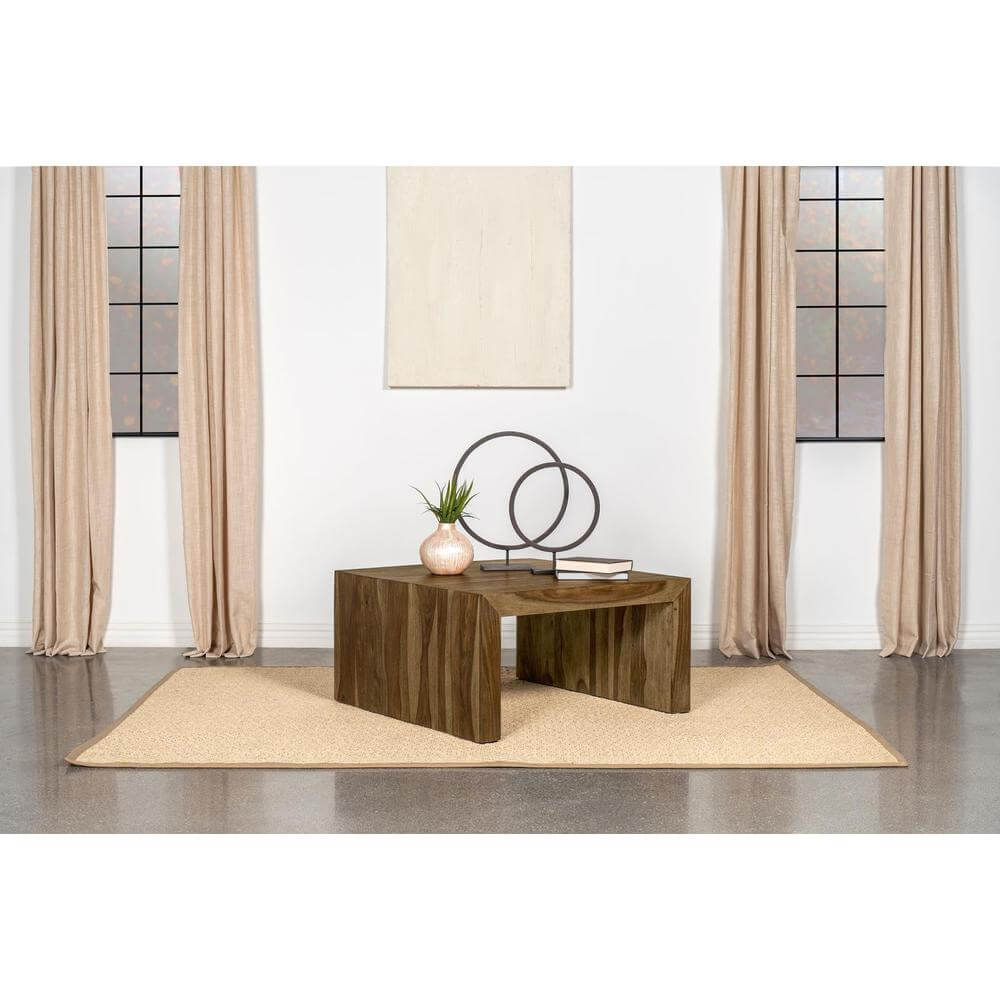 Odilia Square Solid Wood Coffee Table 34"