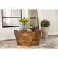 Zalika Hexagonal Mango Wood Coffee Table 35"