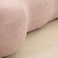 Modern Curved 3 Seat Boucle Fabric Sofa 94"