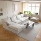 Modular Cloud Comfort Sectional Sofa in Beige or White - Sections Sold Individually - Revel Sofa 