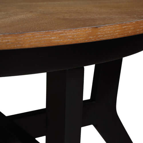 Wood Round Coffee Accent Table (32")