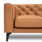 MCM Tufted Leather 3 Seat Sofa 92" (3 Colors)