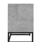 Industrial Geometric 2 Drawer Nightstand in Cement Gray - Revel Sofa 