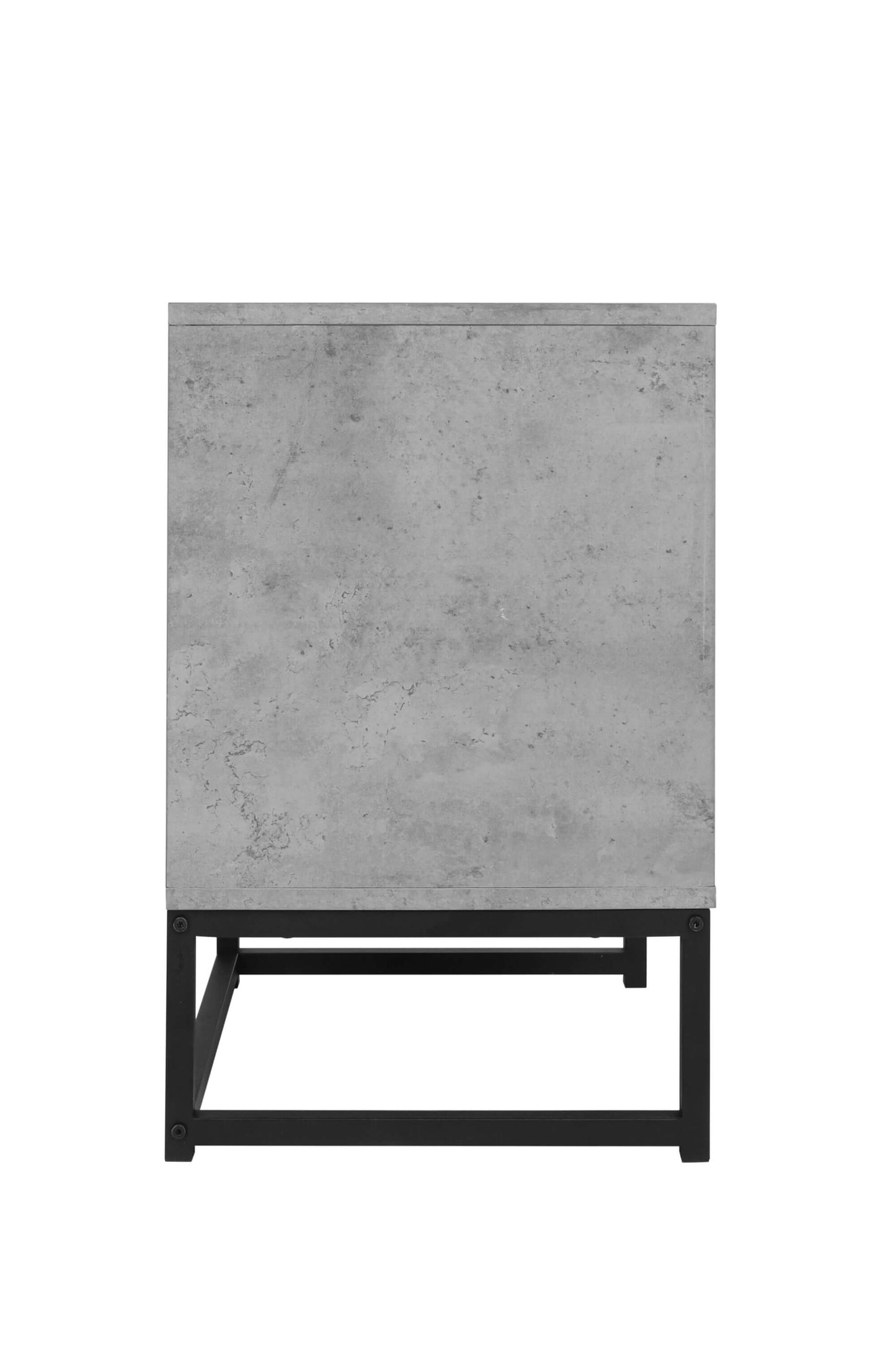 Industrial Geometric 2 Drawer Nightstand in Cement Gray - Revel Sofa 