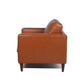 MCM Tufted Square Arm Leather Lounge Chair (2 Colors)