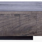 Charcoal Finish Solid Wood Low Profile Square Coffee Table 47" - Revel Sofa 