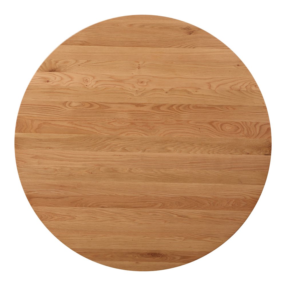 Folke Modern Solid Oak Round Coffee Table 38" (2 Colors)