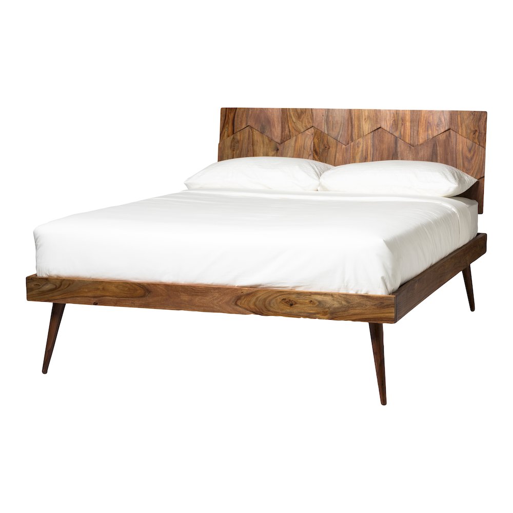 Solid Sheesham Wood MCM Bed Frame Platform