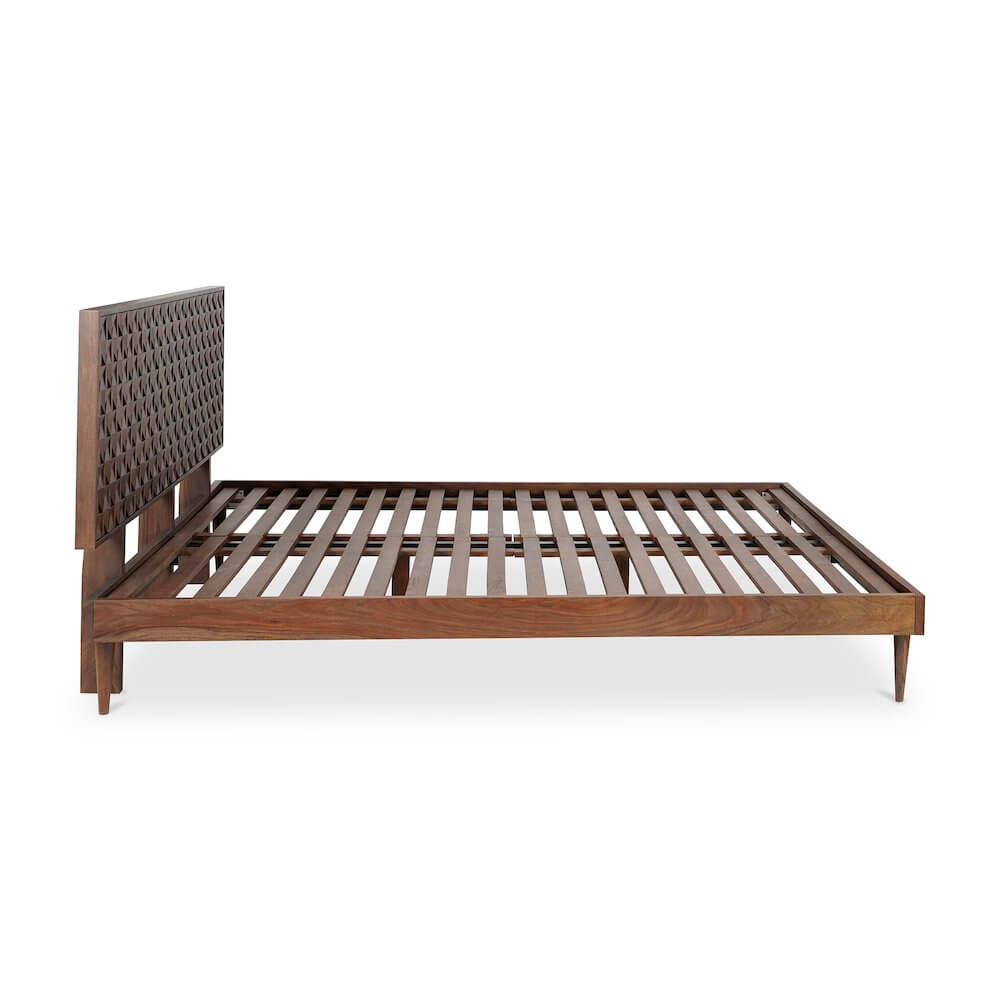 Pablo MCM Solid Wood Bed Platform (2 Colors - 2 Sizes)